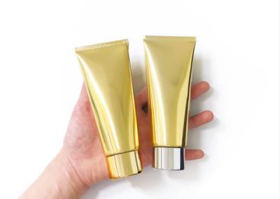 30ml 100ml Gold Aluminum Plastic Cosmetic Tube Shower Gel Tube Custom Printed