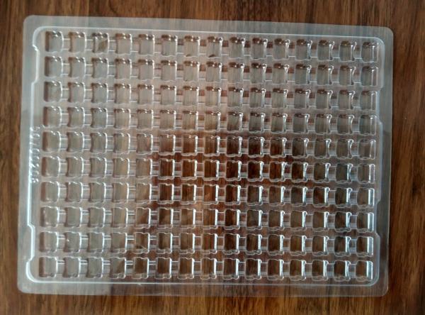 72 holes shenzhen factory customerise clear blister packing tray for USD