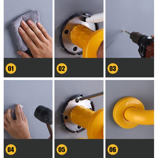 135 Degree Curved Stainless Steel Grab Bar Multipurpose For Shower Bathroom