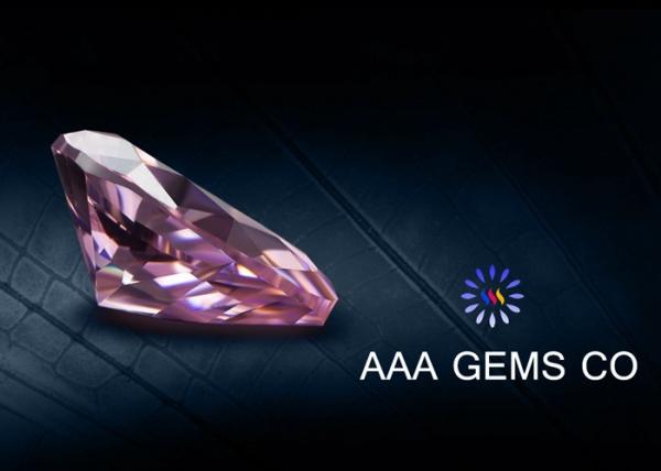 Pink Pear Cut Classic Moissanite , Colored Moissanite Loose Stones