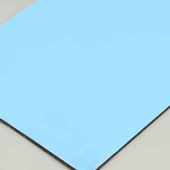 Sky Blue Indoor Acp Sheet Edifício Decoração 4MM exterior revestimento de parede 48in X 96in