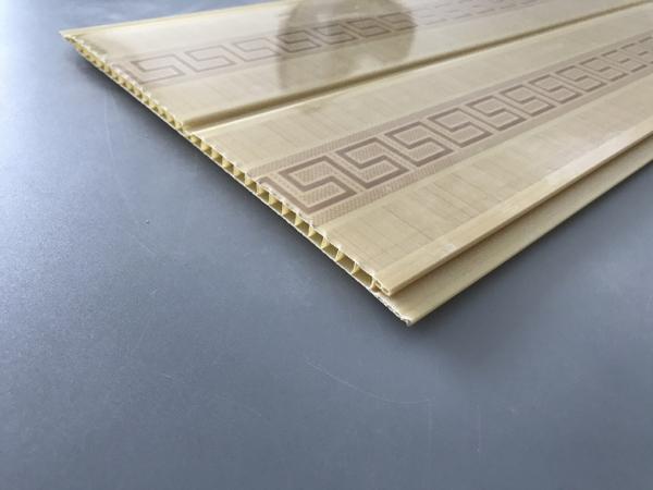 Yellow Interior Decorative 200 × 5mm PVC Wall Panels For Africa