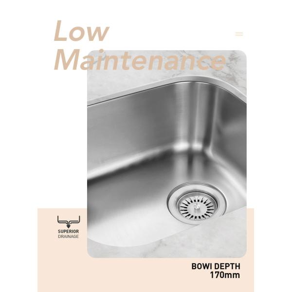 Modern Sus304 Stainless Steel Sink , Undermount Single Bowl Bar Sink 22 Gauge