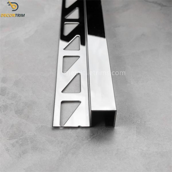 Stainless Steel External Corner Tile Trim Square Tile Trim Stair Edging Nosing