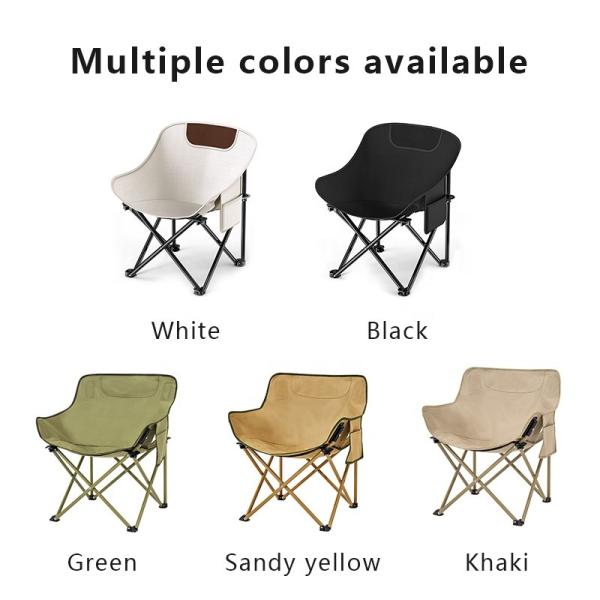 Metal Moon Camping Chair 150KG Capacity 600D Oxford Fabric