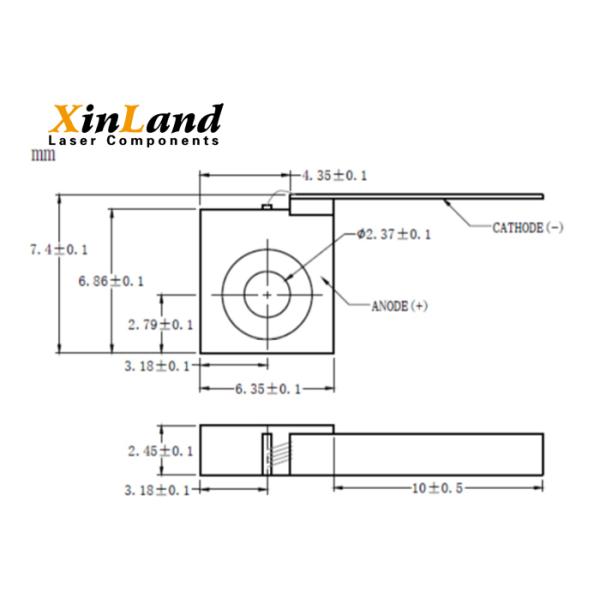 лазерный диод FAC держателя 808nm 10W c мини опционный
