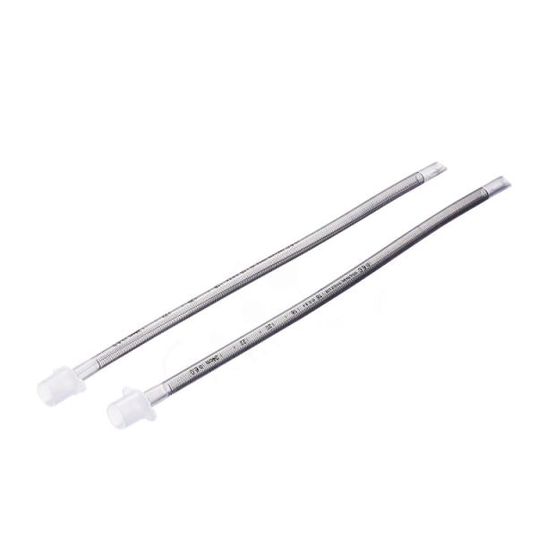 Tubo endotraqueal blindado reforçado de 2,0 mm a 10,0 mm, de PVC descartável para uso médico