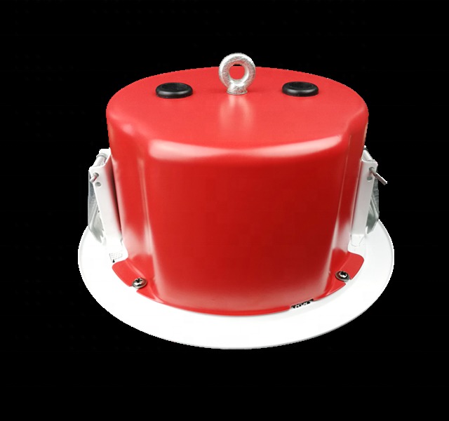 EN54 Fireproof Ceiling Speaker 6W Red White Dome PA Ceiling Speakers 6 Inch
