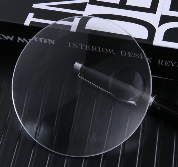 Acrylic PMMA Magnifying Glass, Biconvex Lens, 90mm Magnifying Glass Lens, Optical Instrument Lens
