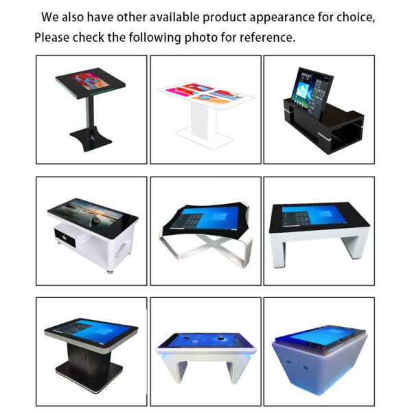 55 inch advertising player interactive large touch screen table for meeting room advertising display video player