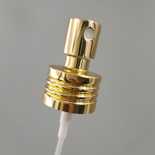 Aluminum Cosmetic Treatment 18mm Cream Dispenser Pump With Clip