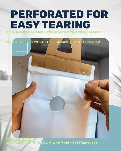 Door Hanger Bags 6 X 12 Inches - Clear Door Hanger Bags Protects Flyers, Brochures, Notices, Printed Materials