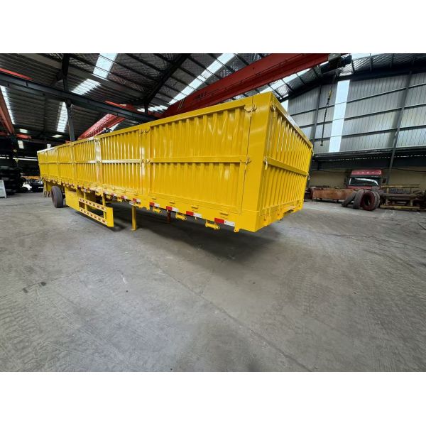 3-Axle Sidewall Semi Trailer for Pallet Transport with 30-60 Tons Capacity