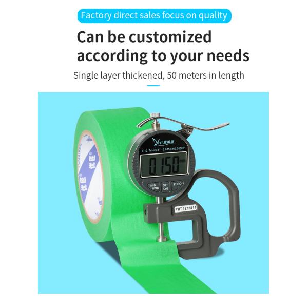 Customized Heat Resistant Multi Colored Masking Tape For Painting