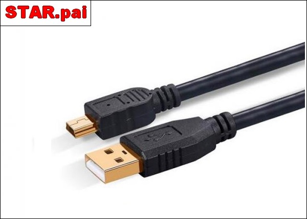 MINIU-5 T Type Terminal V3 Interface Original Data Cable,Black Fast Charging USB Cable