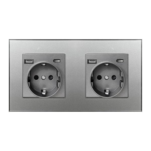 110V - 240V 3500W Floor Mounted Usb C Plug Socket White Electrical Outlet Types