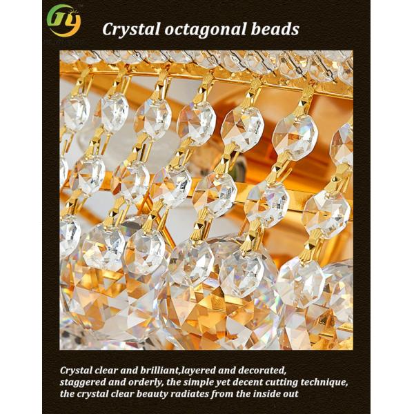JYLighting Luxury Large LED Chandelier Contemporary Magnificent Crystal Pendant Light for Home and Restaurant