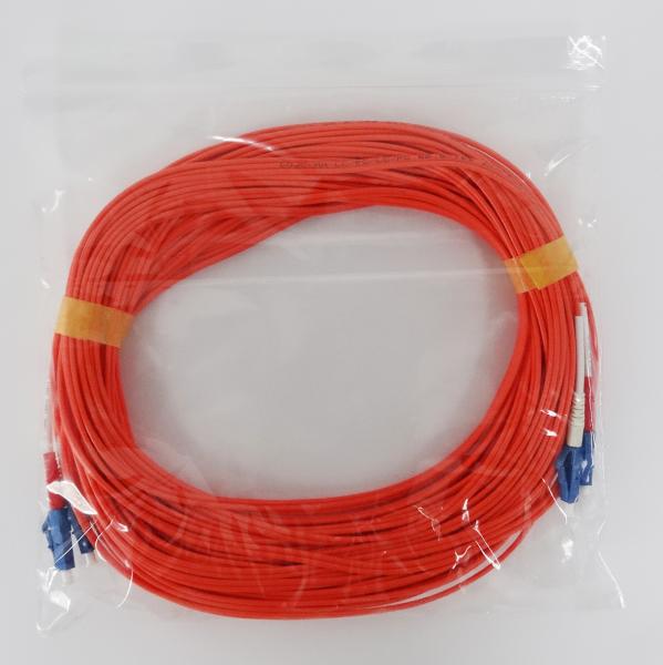OM1 OM2 Multi Mode Duplex Fiber Optic Patch Cord LC UPC To LC UPC 850 Nm / 1300 Nm