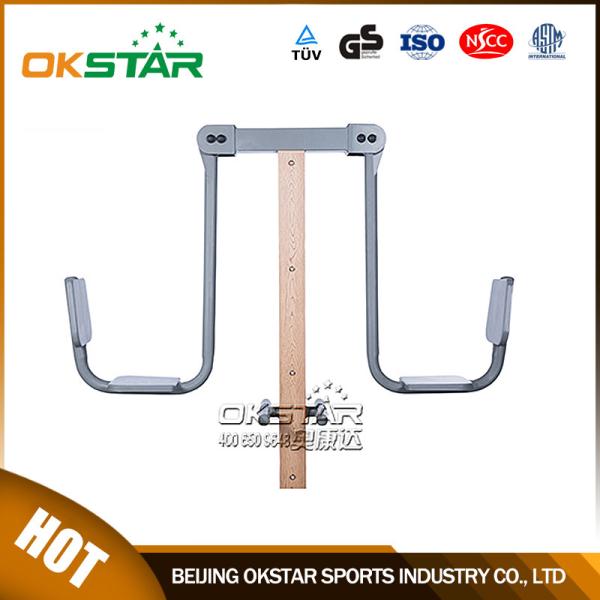 china outdoor park gym equipment  park wood outdoor leg press machine