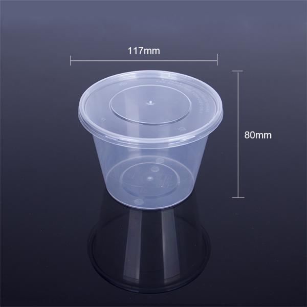 Food Grade PP 500ml Disposable Plastic Food Tray