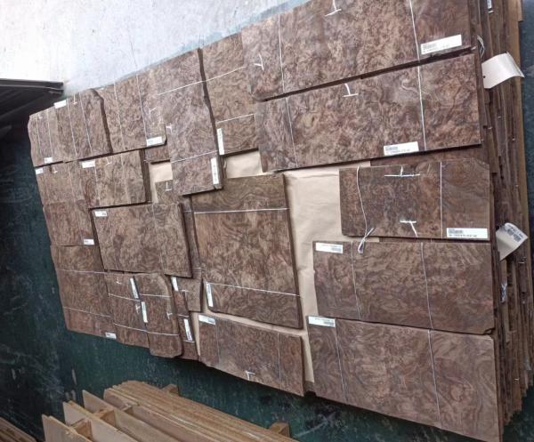 Length 20cm-2.7m Width 20cm-1.3m Walnut Burl Wood Veneer Sheets