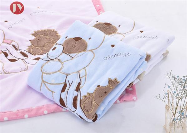 Newborn Thick Warm Baby Blanket With 2 Layers Super Soft Knitted Animal Pattern ECO