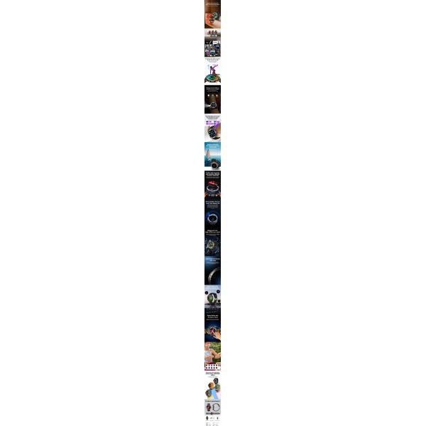 HT30 IP68 Reloj deportivo inoxidable con batería de 600 mAh Reloj inteligente con brújula con linterna