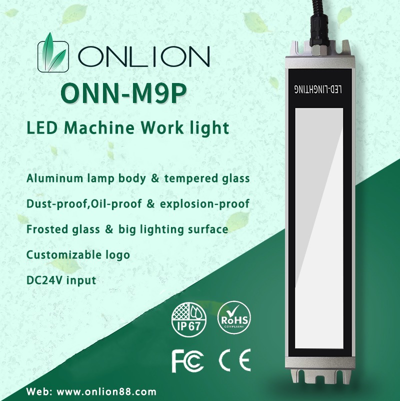 ONN-M9P IP67 Tri Proof LED Linear Lamp DC 24V 6000K CNC Machine Work Light
