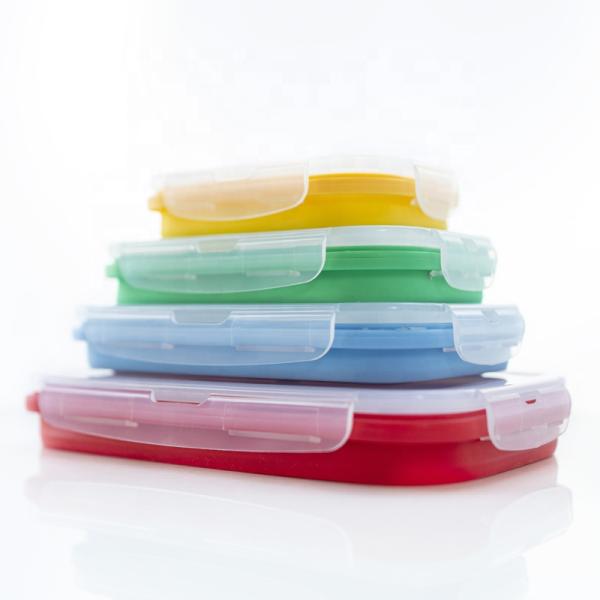 Highly Customized Safe Microwavable Eco-Friendly School Silicone Lunch Bento Box