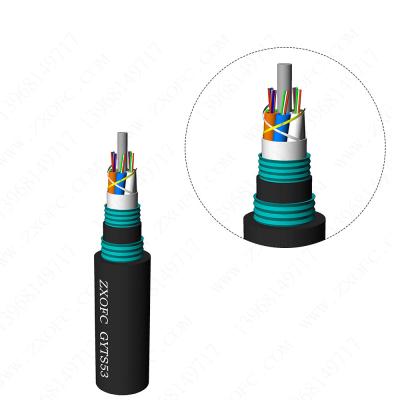 TLC enterrado direto blindado da proteção do roedor do cabo de fibra ótica GYTS53