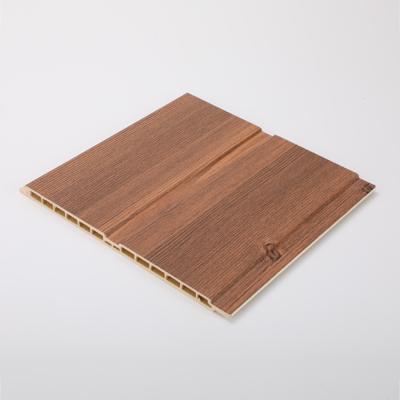 Decorar painéis interiores com painel de parede flutuado de nano PVC com efeito de madeira