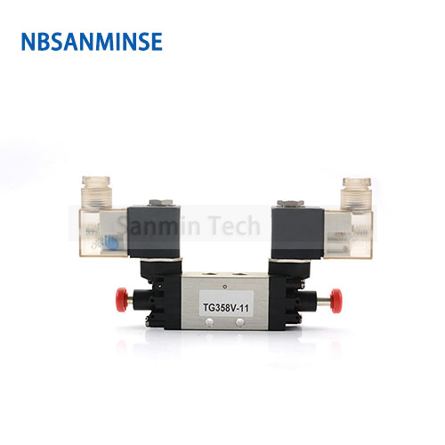 TG358V11 G1/8 2 Position 5 Way Internal Pilot Type Door Pump Dedicated Valve For Truck Car Door System