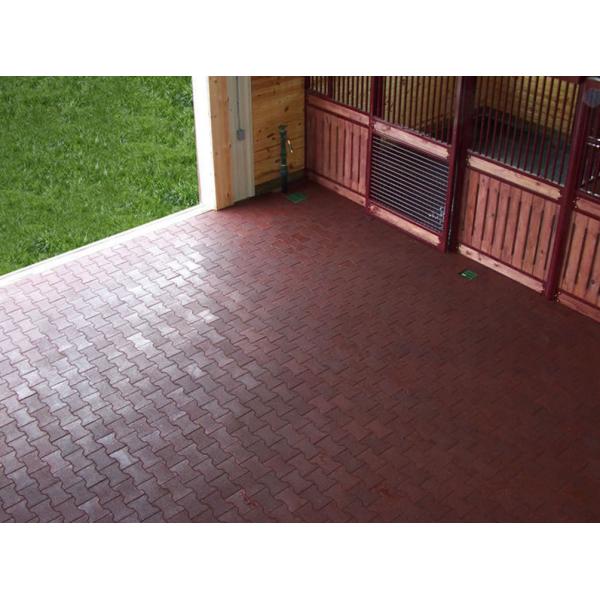 Противоскользящие резиновые кирпичи прочные, 200х160х120мм наружные резиновые мостовые