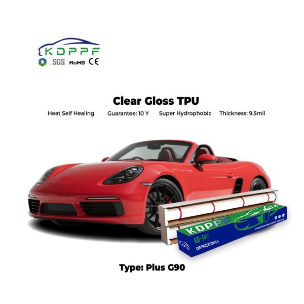 Autocuración Anti-rasguños de la pintura de la carrocería del automóvil Película de protección clara Tpu Ppf