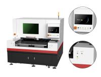 Máquina de corte por láser de vidrio templado CKD 60W 80W con control HTI