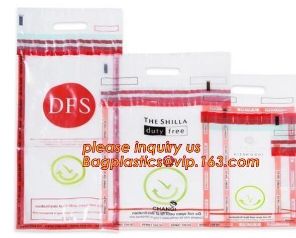 ICAO Duty Free Packaging, STEBs Bags, Custom Airport Store, Retail Shop Security Bags, Tamper Evident Proof