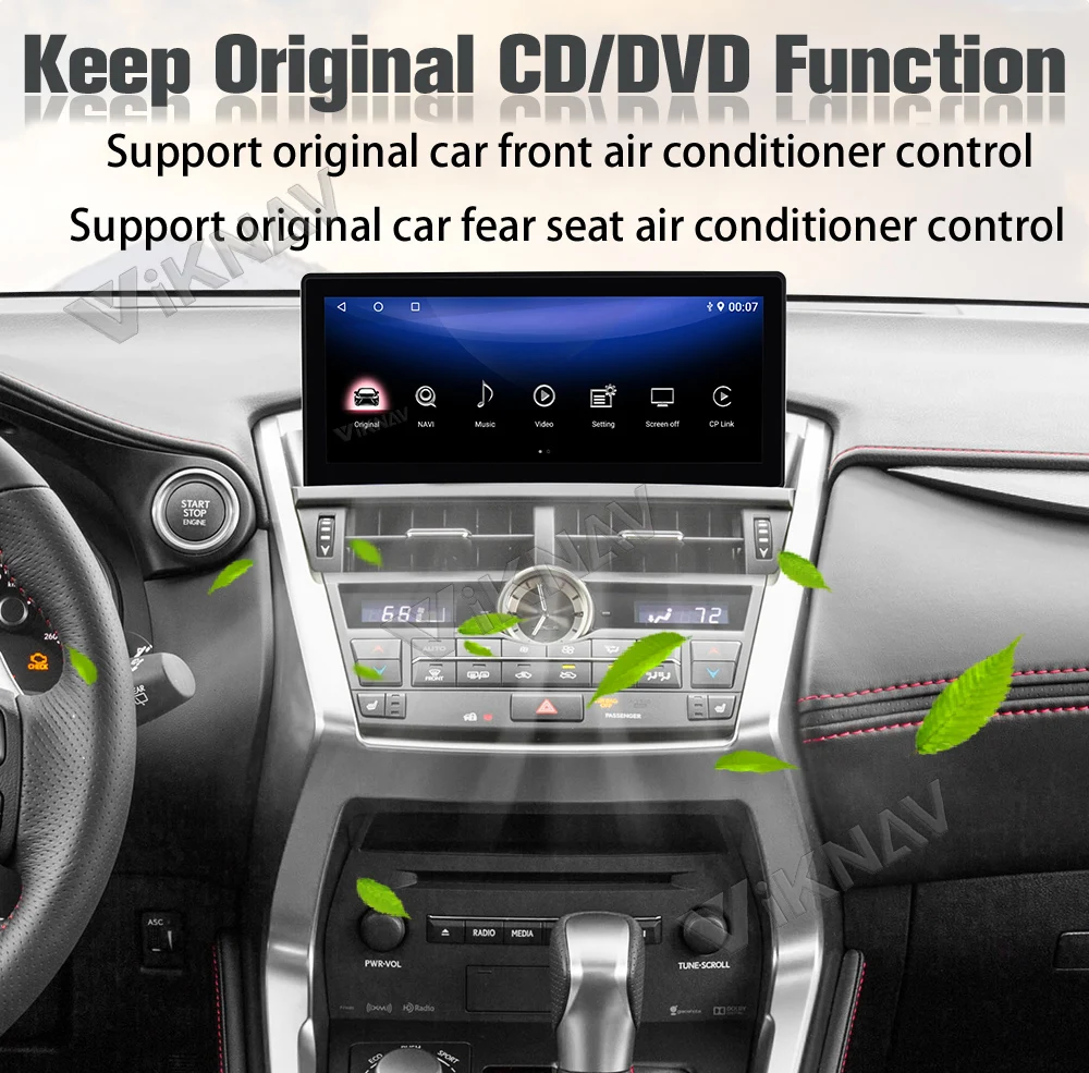 Авторадио Viknav Для LEXUS NX NX200 NX200T (2015 2016) 12,3 дюйма сенсорный экран Carplay Автомобиль GPS навигация мультимедиа