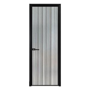 Single Layer Tempered Glass Kitchen Or Washroom Casement Glass Door Slim Frame