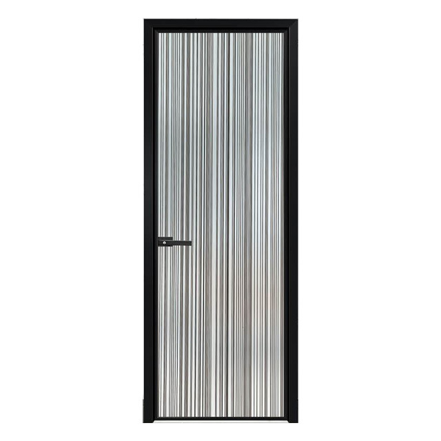 Single Layer Tempered Glass Kitchen Or Washroom Casement Glass Door Slim Frame