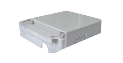 SC 8 Port Fiber Termination Box White Outdoor For 3.0X2.0Mm Drop Cable