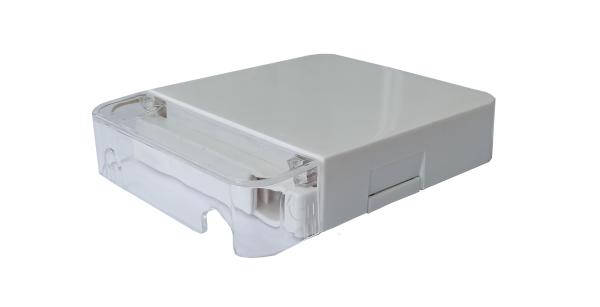 SC 8 Port Fiber Termination Box White Outdoor For 3.0X2.0Mm Drop Cable