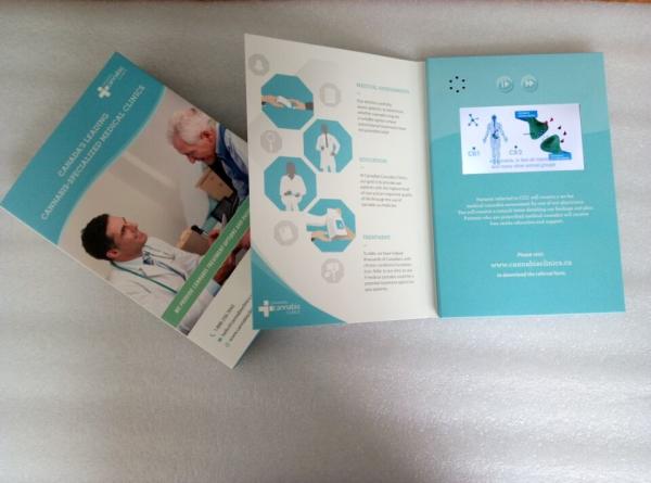 Marketing Digital Video Book IPS Screen For Pharmaceutical Event