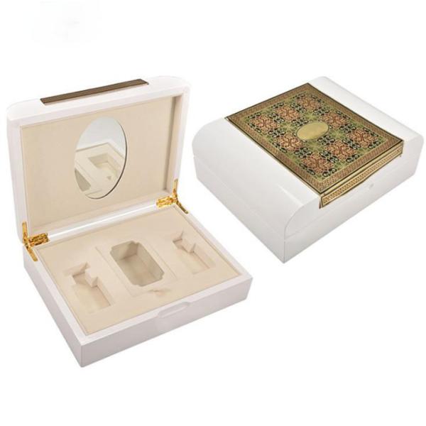 Custom Perfume Wooden Box Laser Engraved Handmade With Velvet Lining