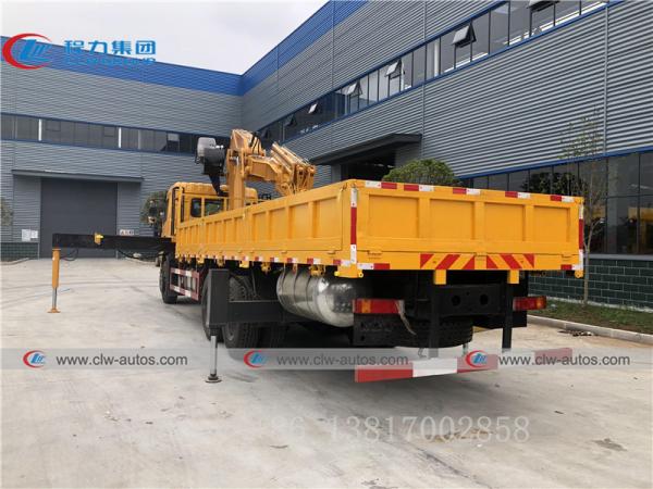 Guindaste telescópico montado caminhão de Dongfeng 6x4 12T
