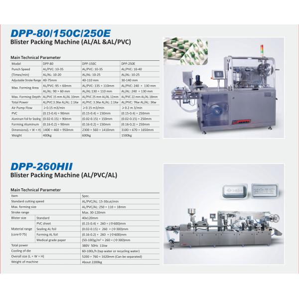 ALAL ALPVC Pharmaceutical Blister Packaging Machines 2300×560×1410mm 600kg