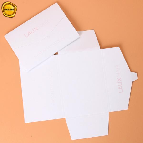 12cm Foldable Packaging Box For Full Set Hair Extension Wigs