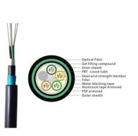 Cable de fibra óptica de 24 núcleos de enterro direto 1 km preço Cable de fibra óptica de enterro direto