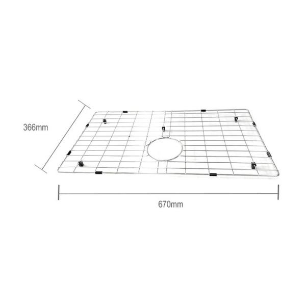 Электролитическая полируя решетка раковины провода металла нержавеющей стали аксессуаров 304 кухонной раковины нижняя
