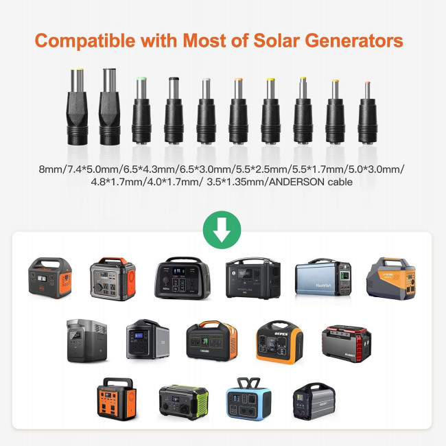 Складной 100W RV Off Grid Солнечная система для кемпинга