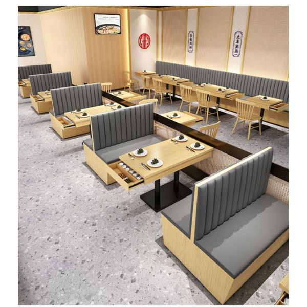 Durable Furniture Bar Lounge Furniture for Restaurant Table and Chairs Restaurant Furniture Booth Seats